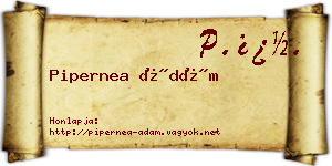 Pipernea Ádám névjegykártya